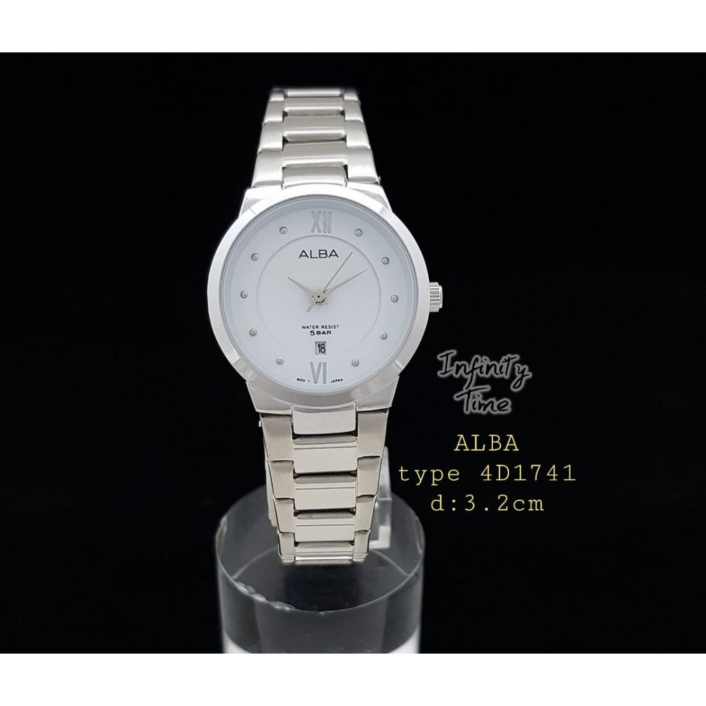 INFINITYTIME JAM TANGAN WANITA ALBA 4D1741 ANALOG TANGGAL AKTIF
