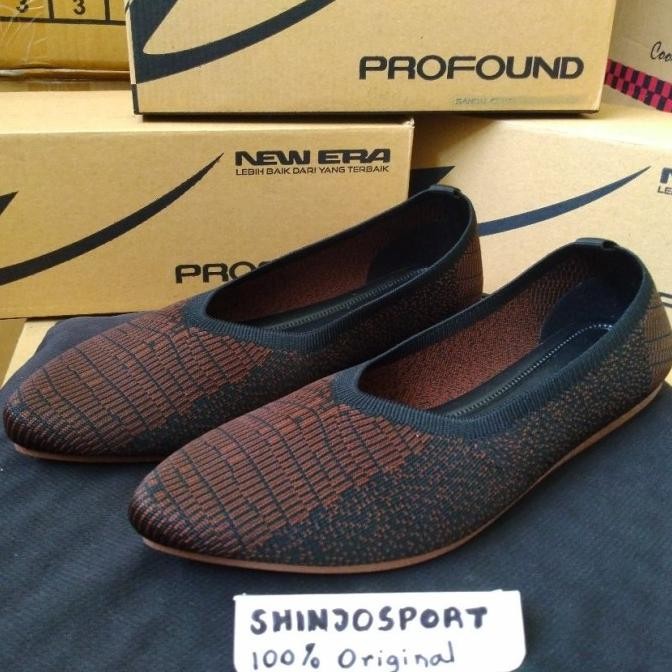 SEPATU FLAT WANITA NEW ERA MODEL LANCIP BALET INJECTION RAJUT KERJA