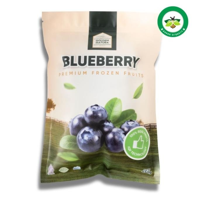 

Diskon! Blueberry Premium 450 GR Frozen Fruits | Buah Beku Blueberry | Golden Natura