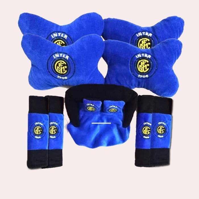 Aksesoris Bantal Mobil Motif Intermilan Inter Milan Set 9Pcs Bantal Jok
