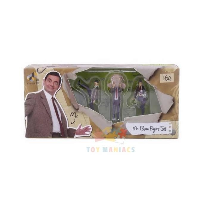Produk Baru Tiny City Diecast ATFS64023 Mr Bean Mini 3 Figure Set 1:64 Scale