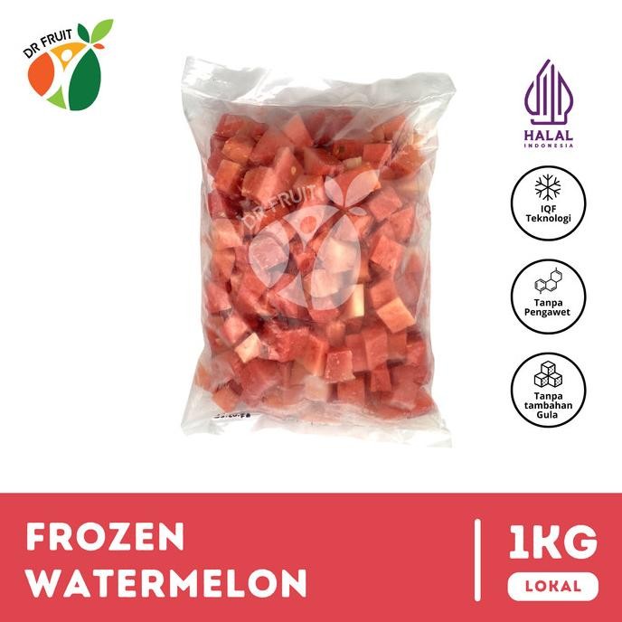 

Diskon! Buah Semangka Beku | Frozen Watermelon (IQF) | 1 KG