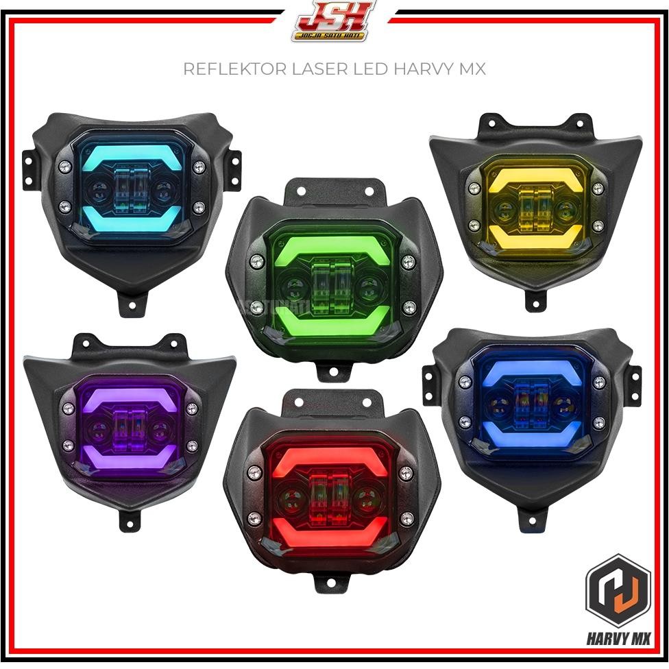 TERMURAH Reflektor LASER LED Harvy MX Lampu Depan Sorot Tembak Foodlight Motor CRF 150L KLX 150 Bigf