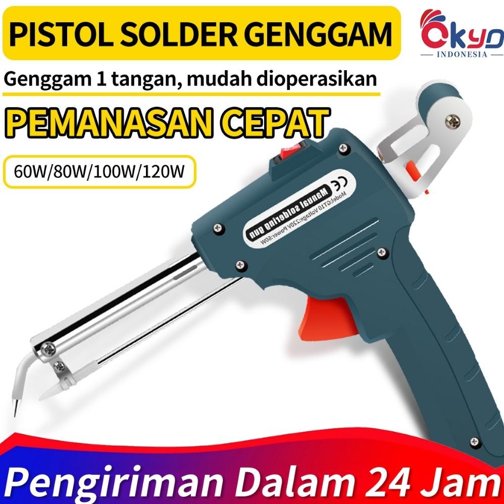 Terlaris Solder Tembak Listrik Timah Otomatis Iron Automatic 60W Solder Listrik Timah Otomatis Solde