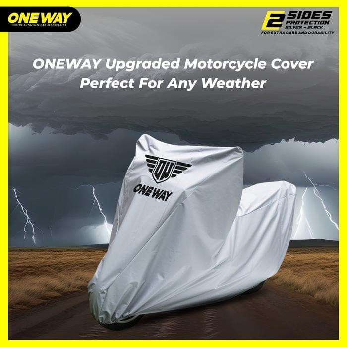 Sarung Cover Motor Oneway Silver Nex, Address Waterproof Anti Panas
