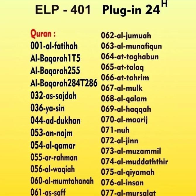 Speaker Ruqyah Zikir List speaker Murottal Lampu Tidur 24JAM Ayat Alquran