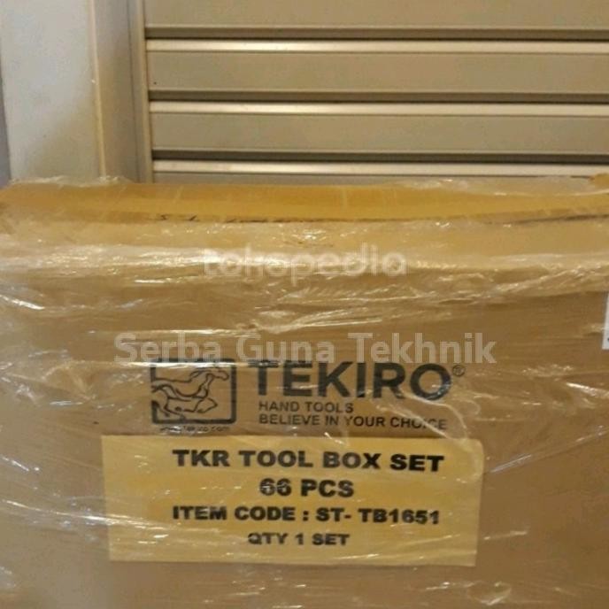 KUNCI BOK SET 66 PCS TEKIRO TOOLS BOX SET MEKANIK TOOL BOX PERKAKAS