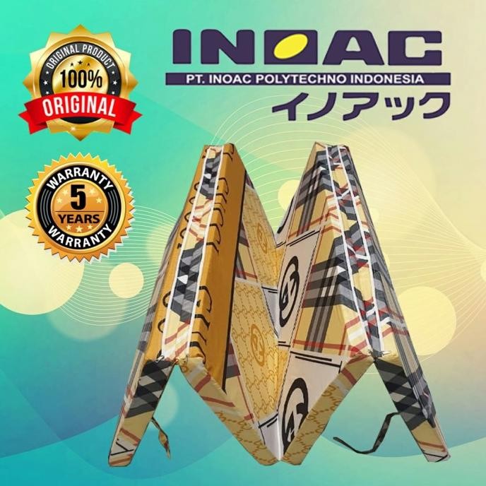 kasur busa lipat 4 INOAC 70x200x5 cm