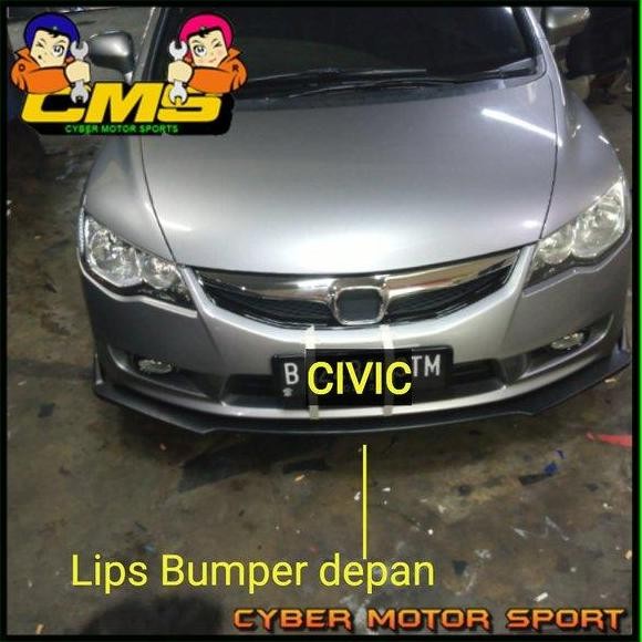 Bisa Gosend Lips Bumper Depan Civic Fd. Front Lips Bumper Civic Fd. Winglet Civic