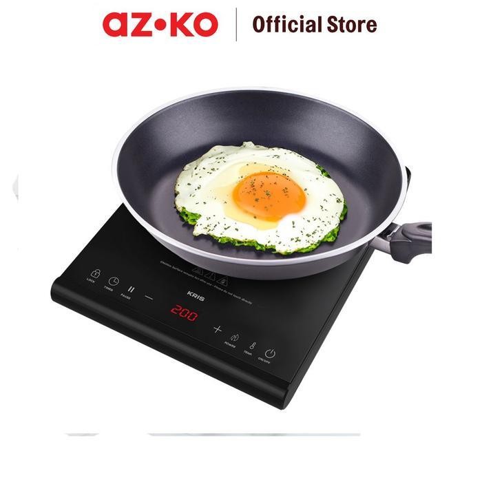 Azko Kris Kompor Listrik 1 Tungku 200-1300 Watt - Hitam Electric Stove Kompor Elektrik 1 Tungku Perl