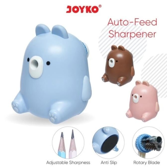 

Pk32 Sharpener Rautan Pensil A164Co - Serutan Putar Joyko A-164Co Anti Slip Terlaris