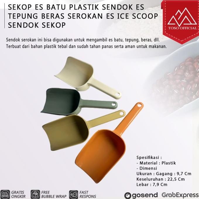 

Terlaris Sekop Es Batu Plastik Sendok Es Tepung Beras Gula Serokan Es Ice Scoop