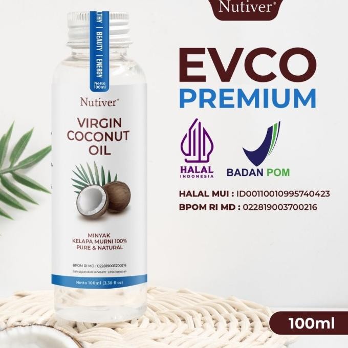 

Baru Nutiver Extra Virgin Coconut Oil / Premium VCO 100ML - Minyak Kelapa