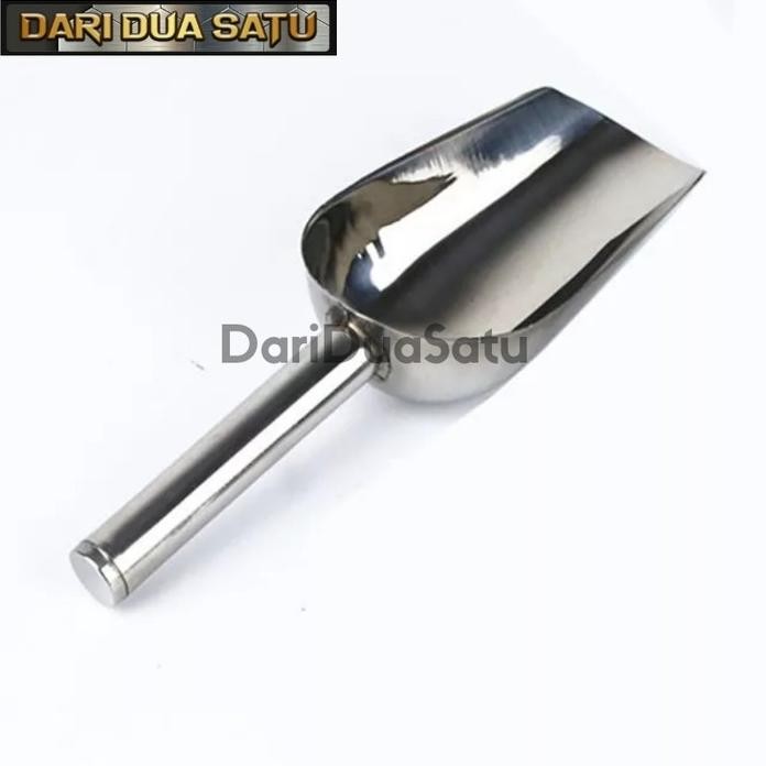 

Terlaris Sekop Es Batu Stainless Steel Sendok Skop Tepung Beras Biji Bubuk Kopi - 8 Inch Pasti Murahnya
