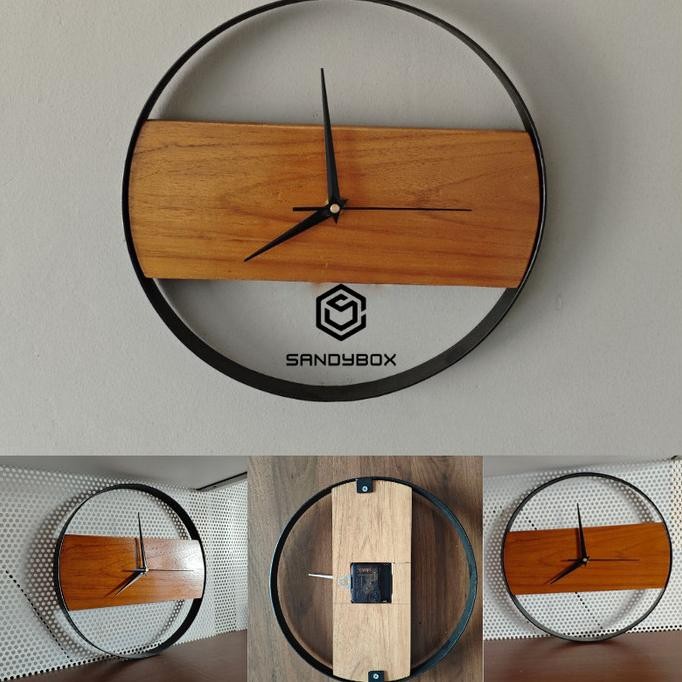 Jam dinding industrial estetik 01