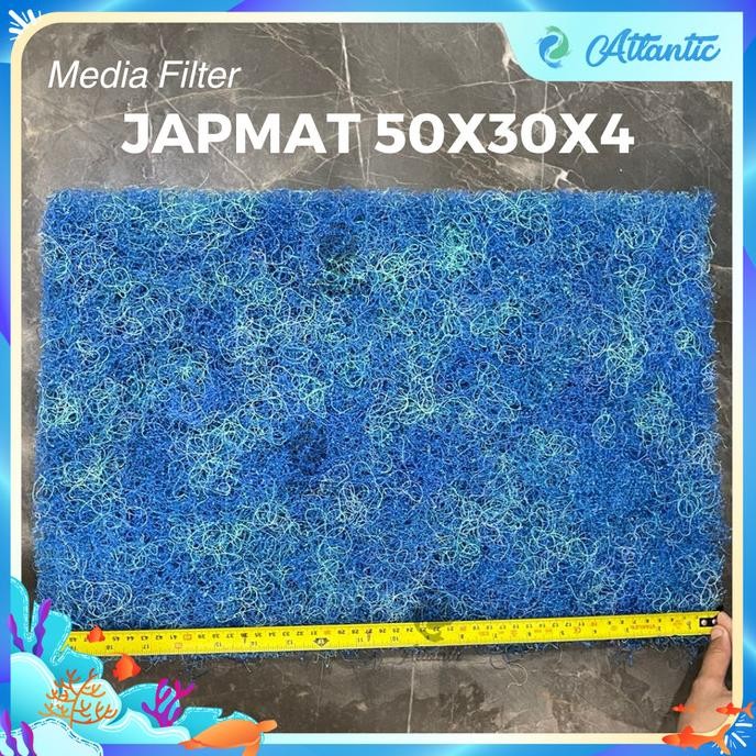 siap kirim japmat japanese mat media filter kolam dan aquarium 30 x 50 x 4 cm