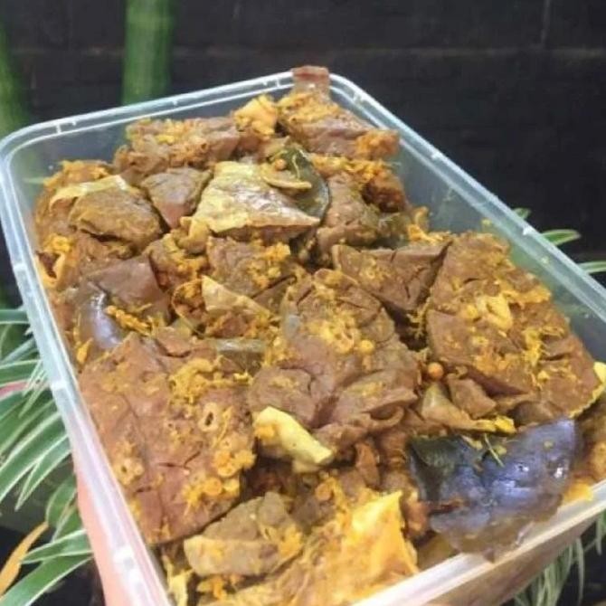 

Paru sapi ungkep 500g sudah masak bumbu ungkep goreng n balado, ayam
