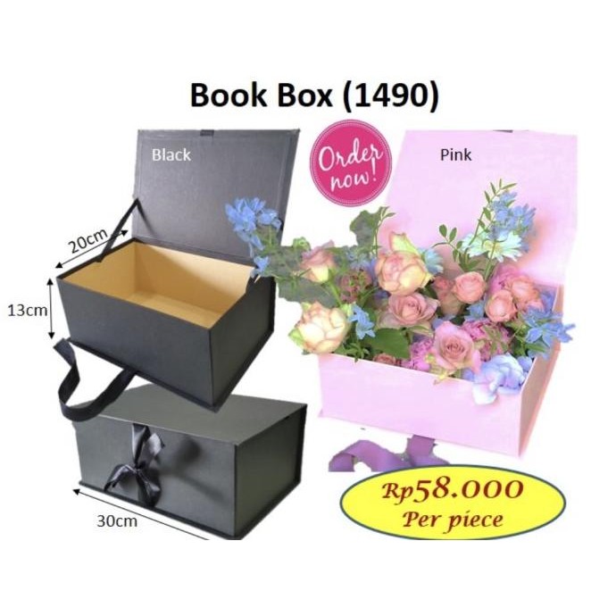 

Diskon! Book Box - Kotak Bunga - Bloom Box - Hard Box Premium - 1490