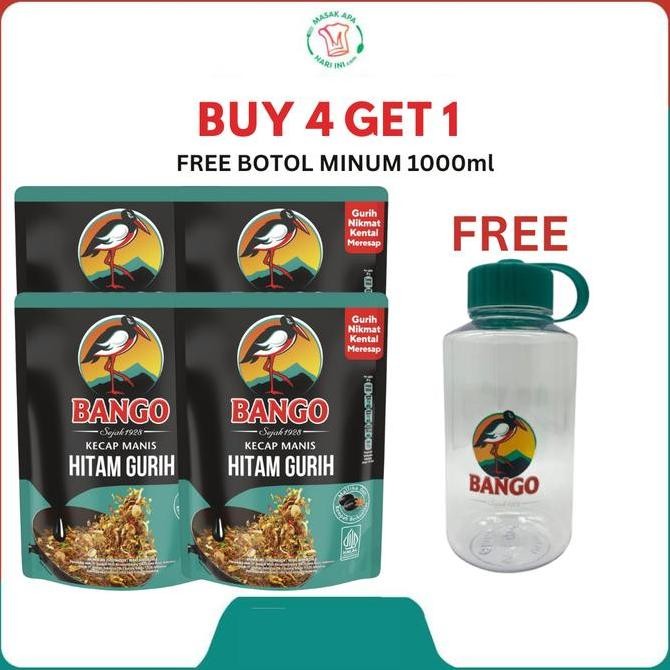 

Terbaru [FREE TUMBLR 1L] Bango Kecap Manis Hitam Gurih 550g Isi 4