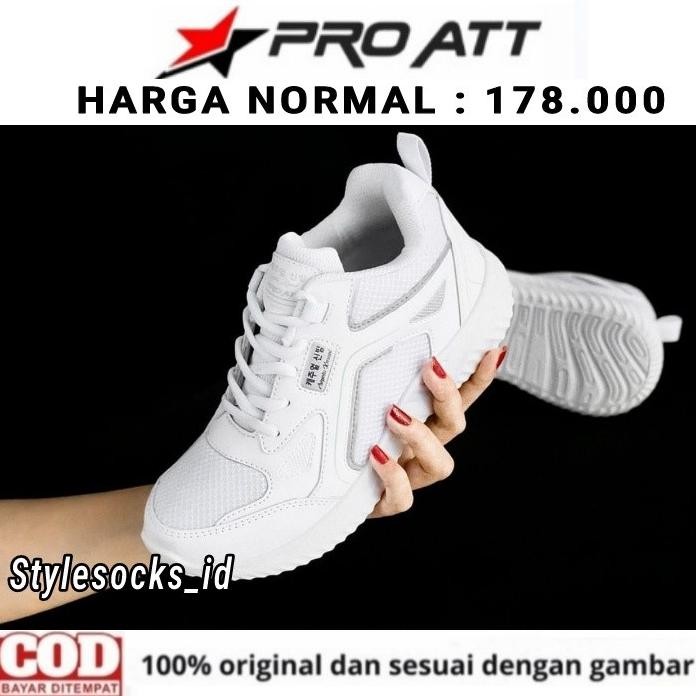Terlaris Sepatu Wanita Full White / Sepatu Wanita Pro Att Putih Original 100%