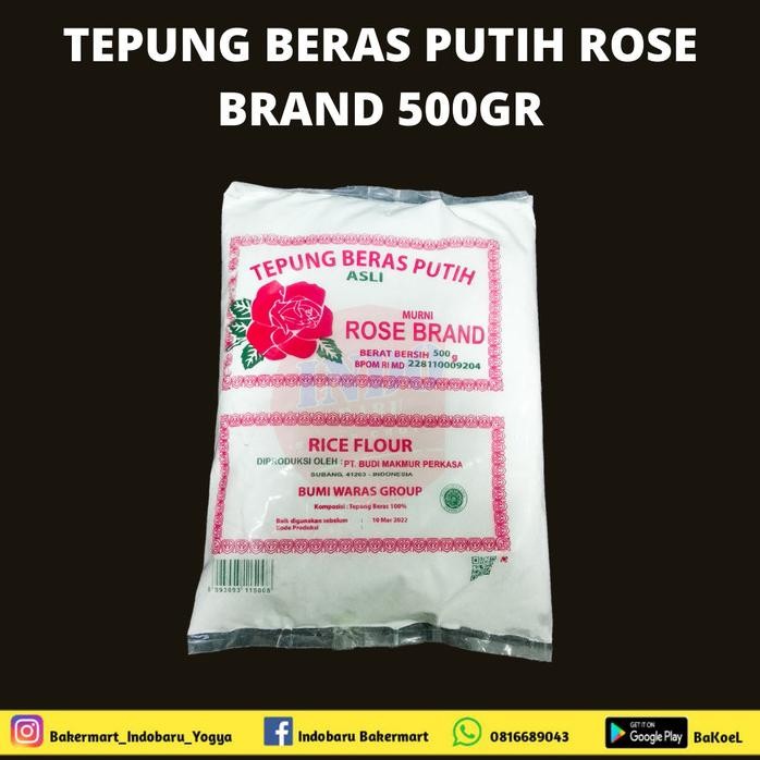 

Terlaris Tepung Beras Rose Brand 500Gr