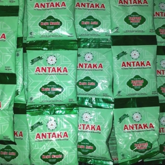 

Terbaru bumbu tabur antaka rasa keju manis per 1 renceng isi 10 pcs 100gr gram