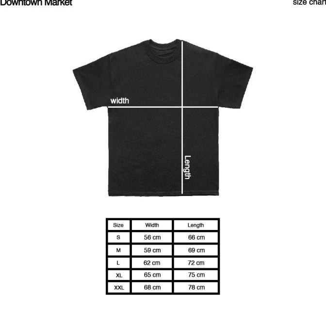 baru  Downtown Market & White Chorus - electro-pop Tshirt black murah