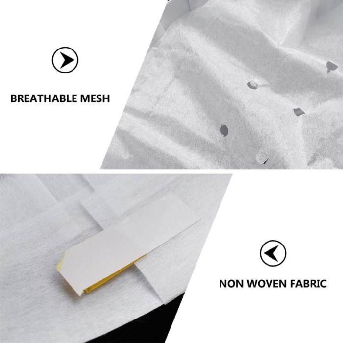 10Pcs 23/27Cm Topi Koki Oval Kain Bukan Tenunan Sekali Pakai Anti Minyak Asap,Chef Hat Topi