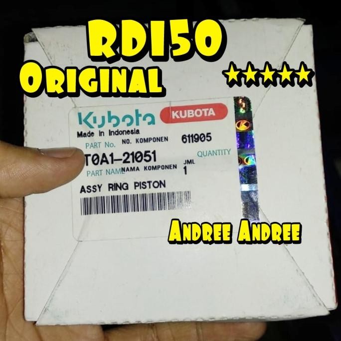 Rd 150 Ring Piston Seher Kubota Rd150 Rd-150 Original New Stok