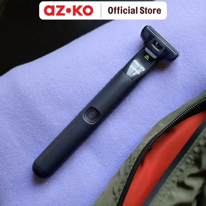 Azko Philips Alat Cukur One Blade Qp1424/10 Shaver Alat Pangkas Kumis Dan Jenggot Pisau Cukur Elektr