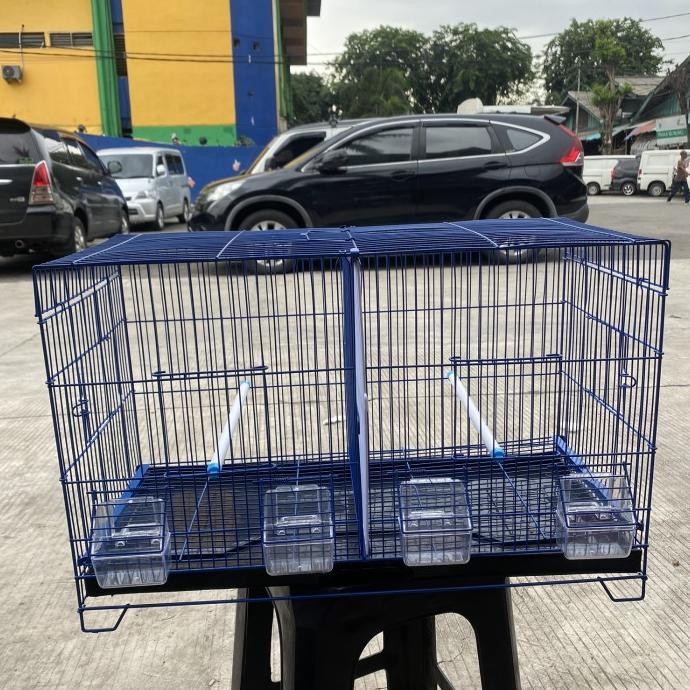 TERLARIS - KANDANG BESI KOTAK SEKAT PENUTUP  60x35x35CM