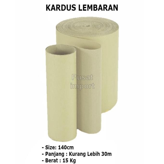

TERMURAH - Single Face 140 Cm Kardus Roll Lembaran Gulungan Corrugated Gelombang