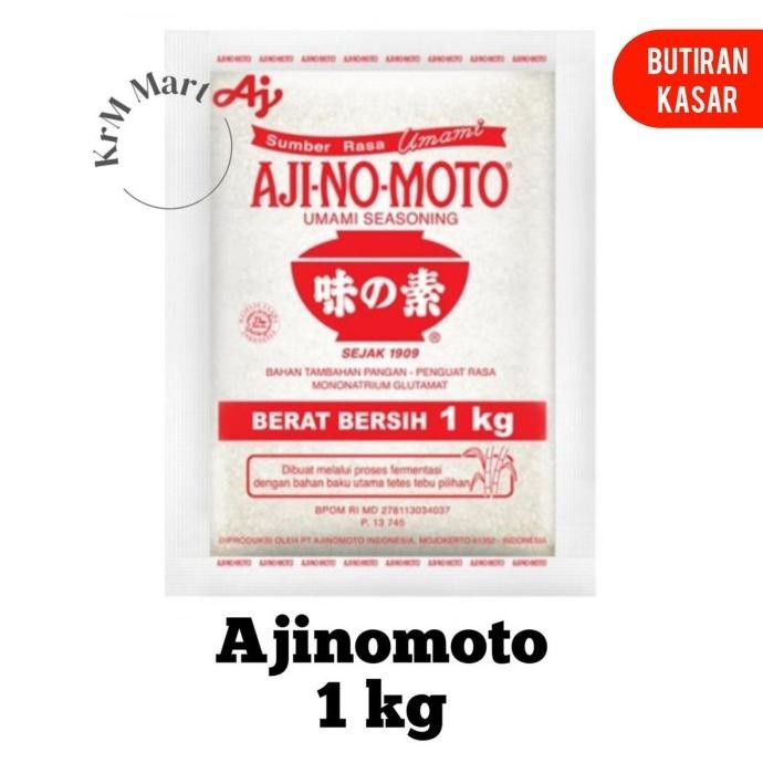 

Terbaru Ajinomoto 1 kg butiran Kasar 1kg kilo micin penyedap bumbu aji nomoto