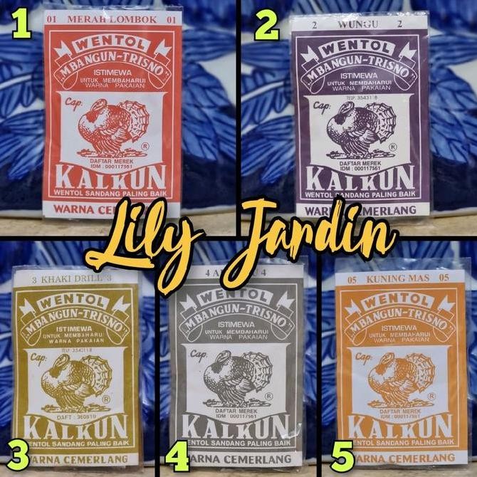 

Produk Terbaik] WENTOL Cap Kalkun / Wenter / Wantek/ Pewarna Kain / Tekstil