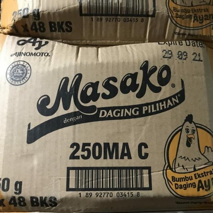 

Terbaru masako ayam 250gr (dus) isi 48pcs