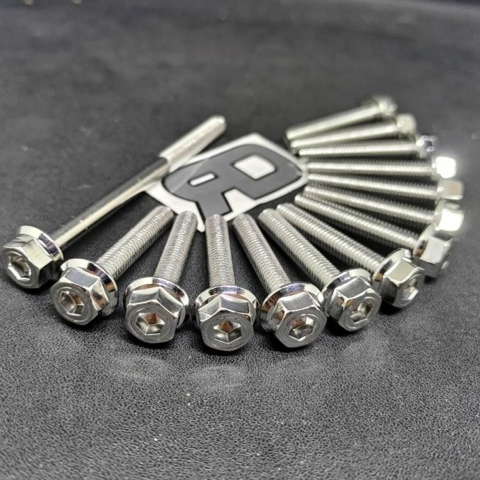 New Baut Set CVT Stainless 2 Kunci Vario 110 Karbu Karburator