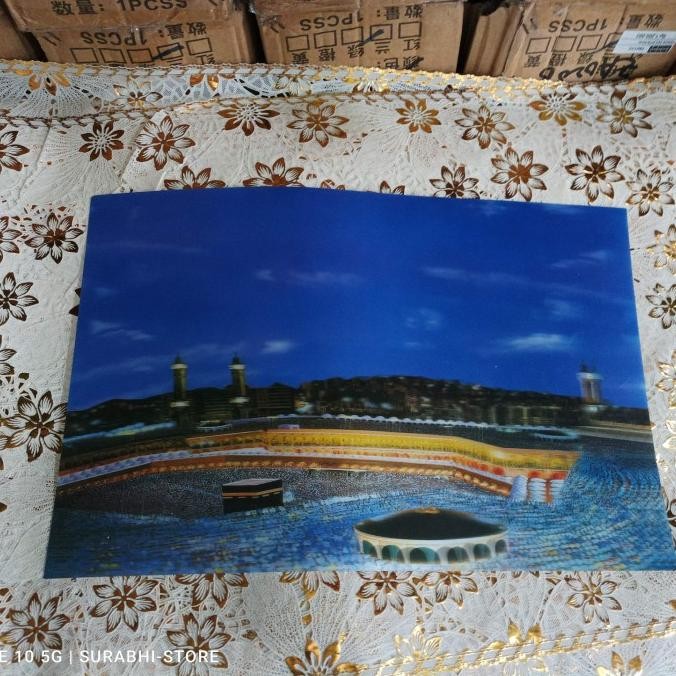 +++++] poster 3D Masjid Madinah dan mekkah #2