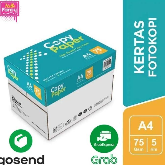 

Kertas HVS A4 70 gr Copy Paper 1 Dus / 70gr KHUSUS GOSEND