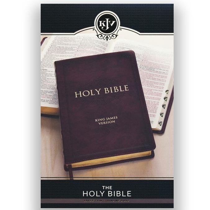 Sale | Kjv Large Print Thinline Bible Fauxleather