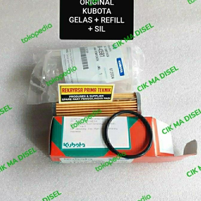 Knd180 Gelas Refill Sil Filter Solar Original Kubota Knd190 Knd220 New Stok
