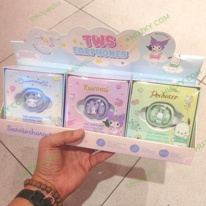 Murah Miniso X Sanrio  Tws Earphones Colored Beans Model M99 Kuromi