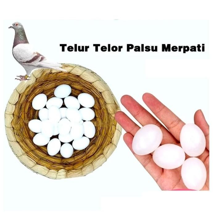 

Terlaris Telur Telor Palsu Imitasi Dummy Egg Mainan Burung Dara Merpati Telur Pengganti Import Keras Dan Padat
