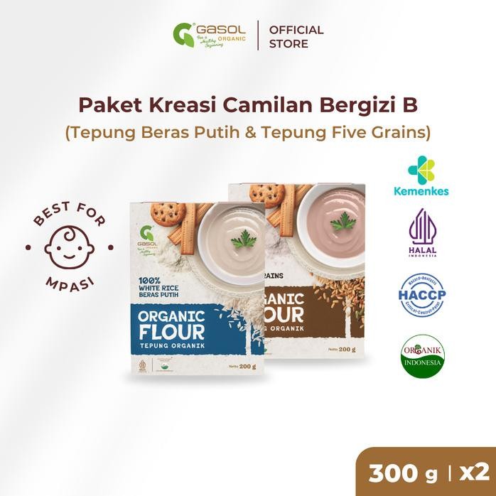 

Terlaris Gasol Paket Kreasi Camilan Bergizi B - Tepung Beras Putih Dan Five Grains