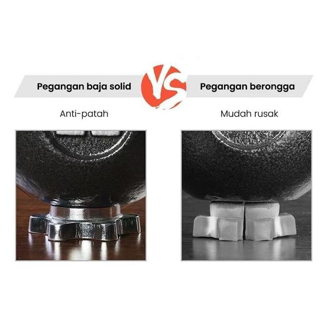 Murah Dumbell Barbel 50Kg Set Dumbel Barbel Set 50Kg Peralatan Kebugaran Angkat Berat