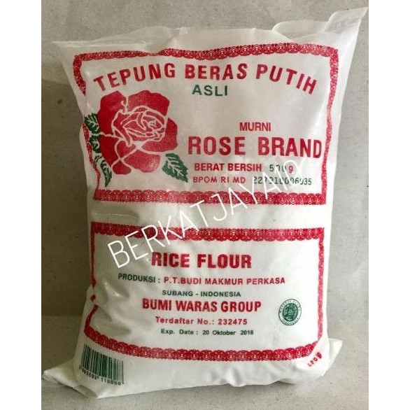 

Terlaris Tepung Beras Putih Rose Brand 500 Gram
