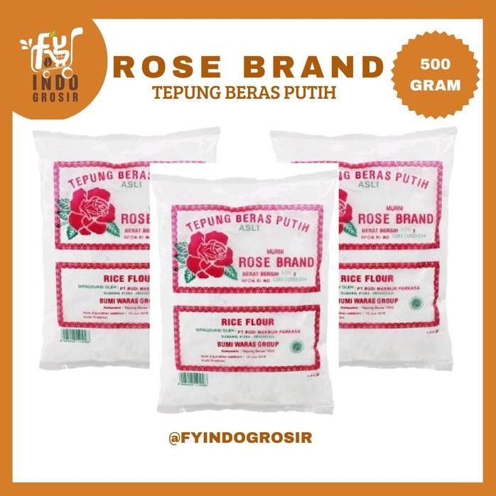 

Terlaris Tepung Beras Rosebrand 500Gram | Paket 3 Pcs