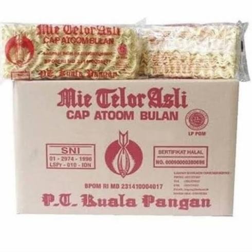 

Terlaris Mie Telur Cap Atom Bulan 200G / Mie Telor 1 Dus Isi - 20 Pcs