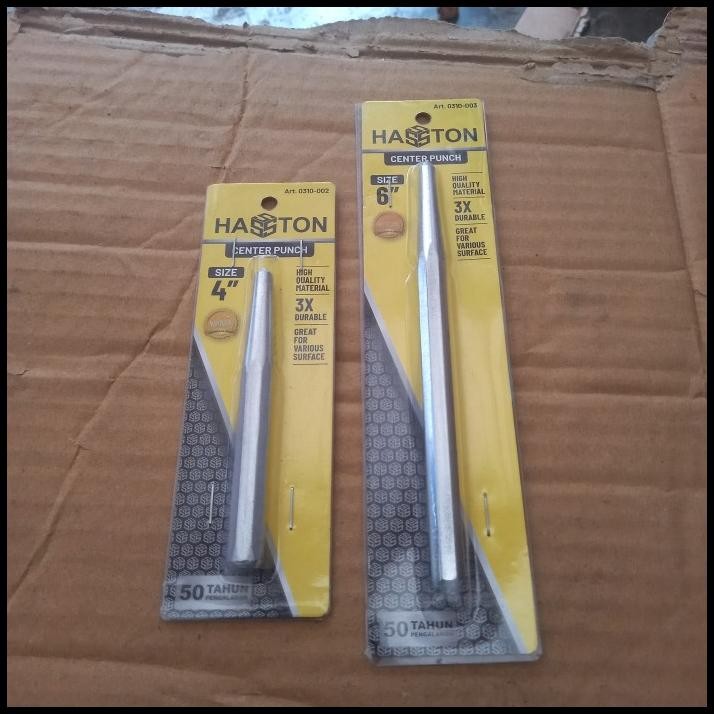 

Haston Drip Center Punch 6"(15Cm) Alat Penitik Besi 4"(10Cm)