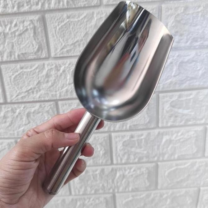 

Terlaris Sendok Sekop Stainless Skop Serokan Es Gula Tepung Beras Ice Scoop