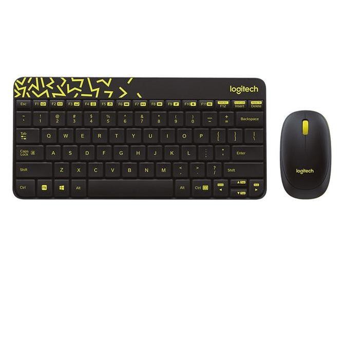 Keyboard dan mouse wireless logitech MK240 hitam Berkualitas